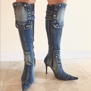 Denim boots excellent condition